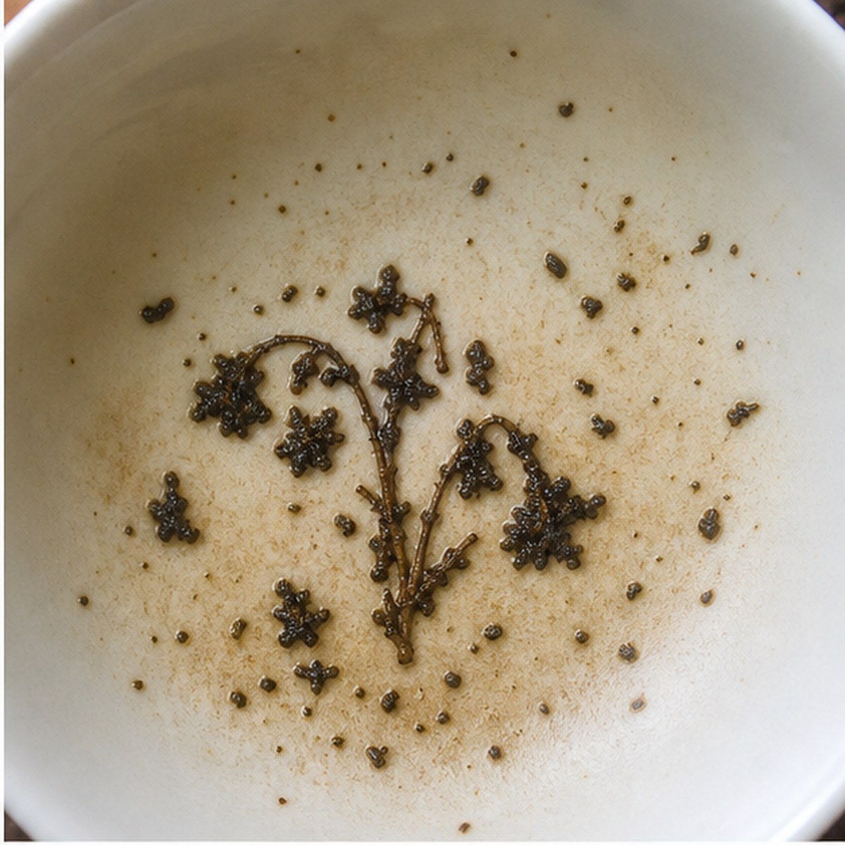 Cowslips tea leaves cup variation one