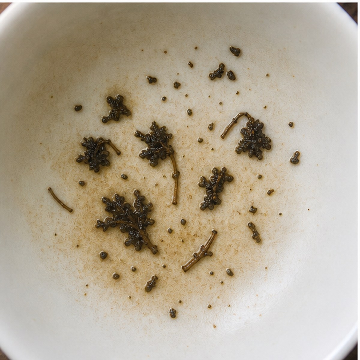 Cowslips tea leaves cup variation two