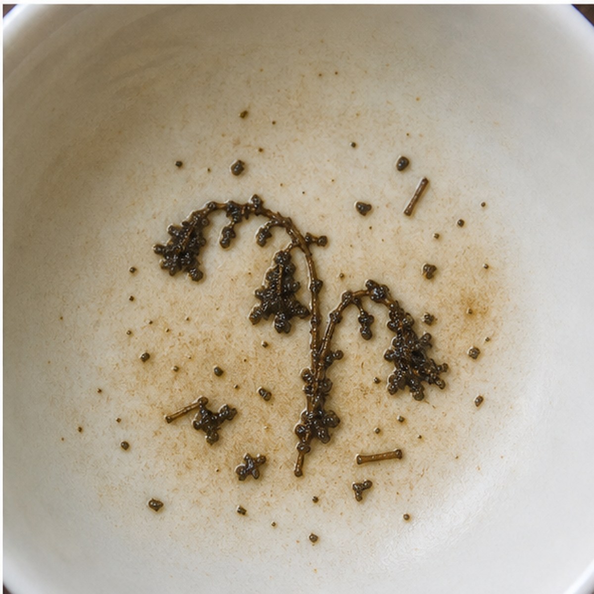 Cowslips tea leaves cup variation three