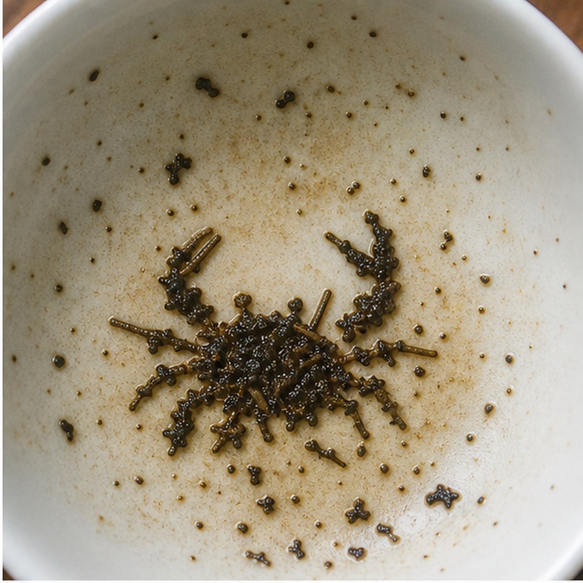 Crab tea leaves cup variation one