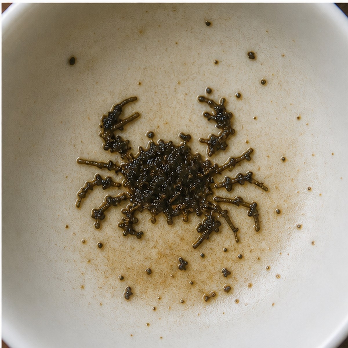 Crab tea leaves cup variation three