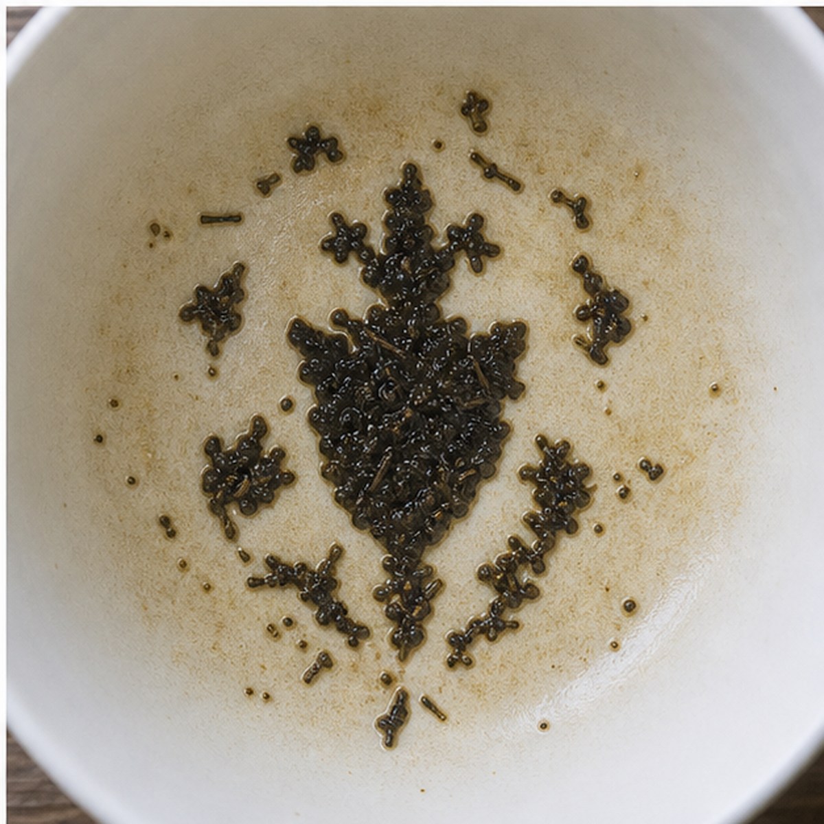 Crests tea leaves cup variation three