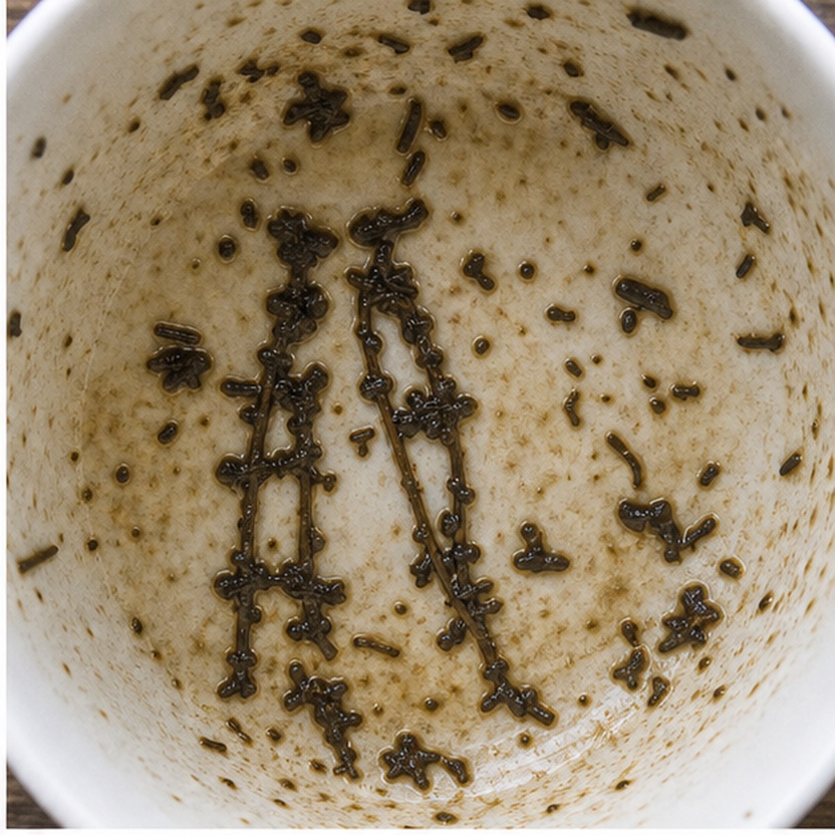 Crutches tea leaves cup variation one