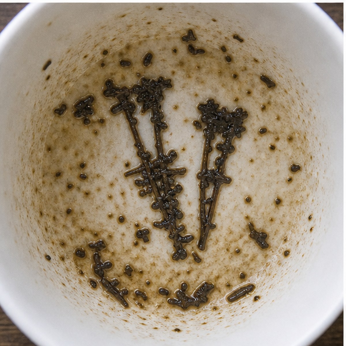 Crutches tea leaves cup variation two