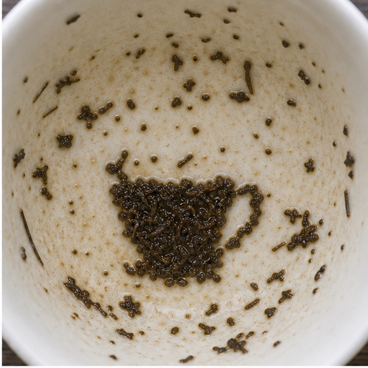 Cup tea leaves cup variation one