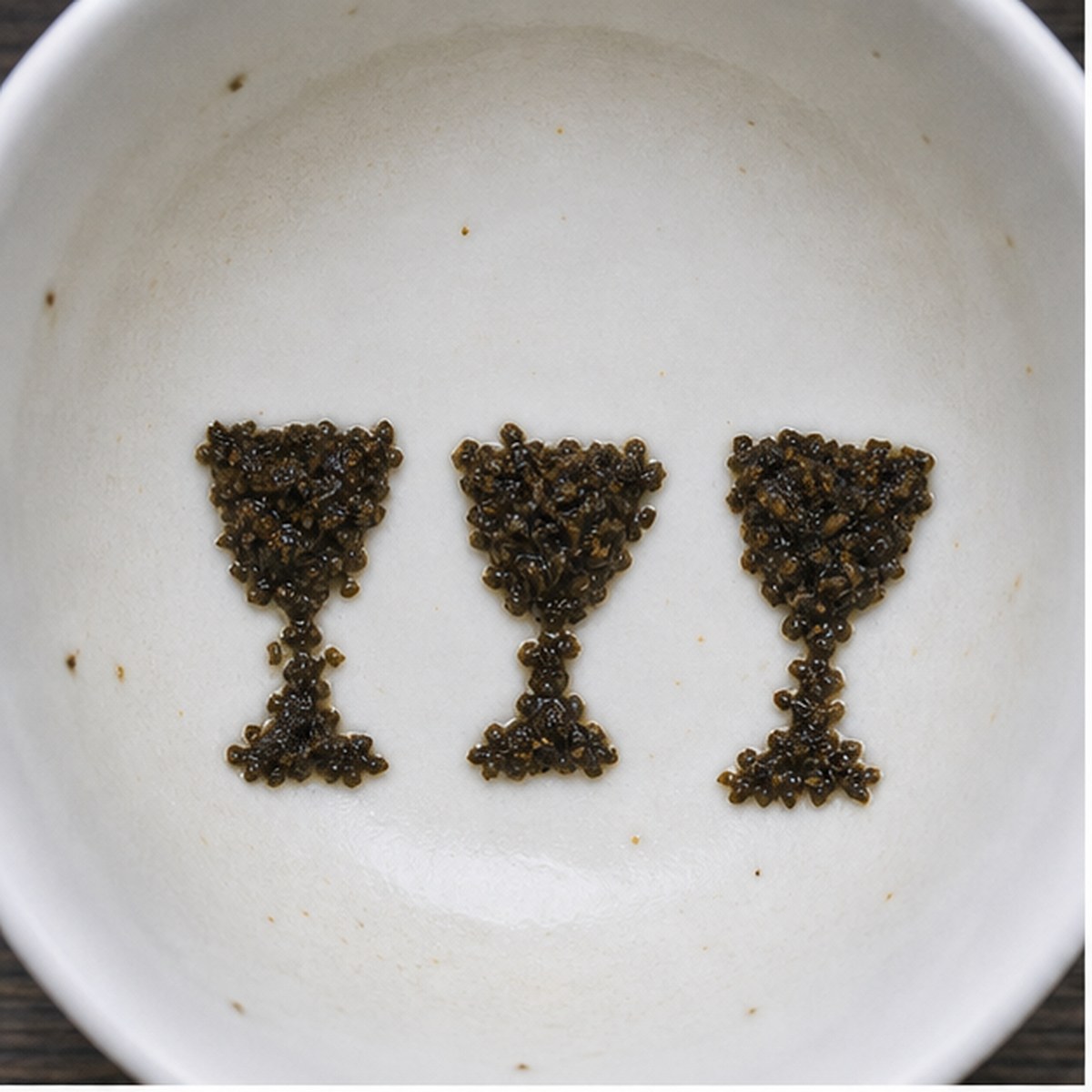 Custard-Glasses tea leaf reading cup example