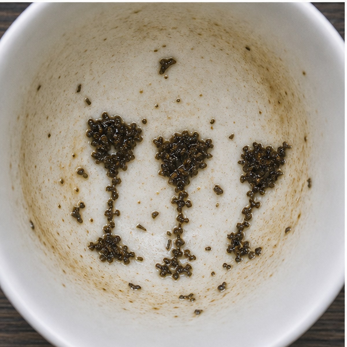 Custard-Glasses tea leaves cup variation two
