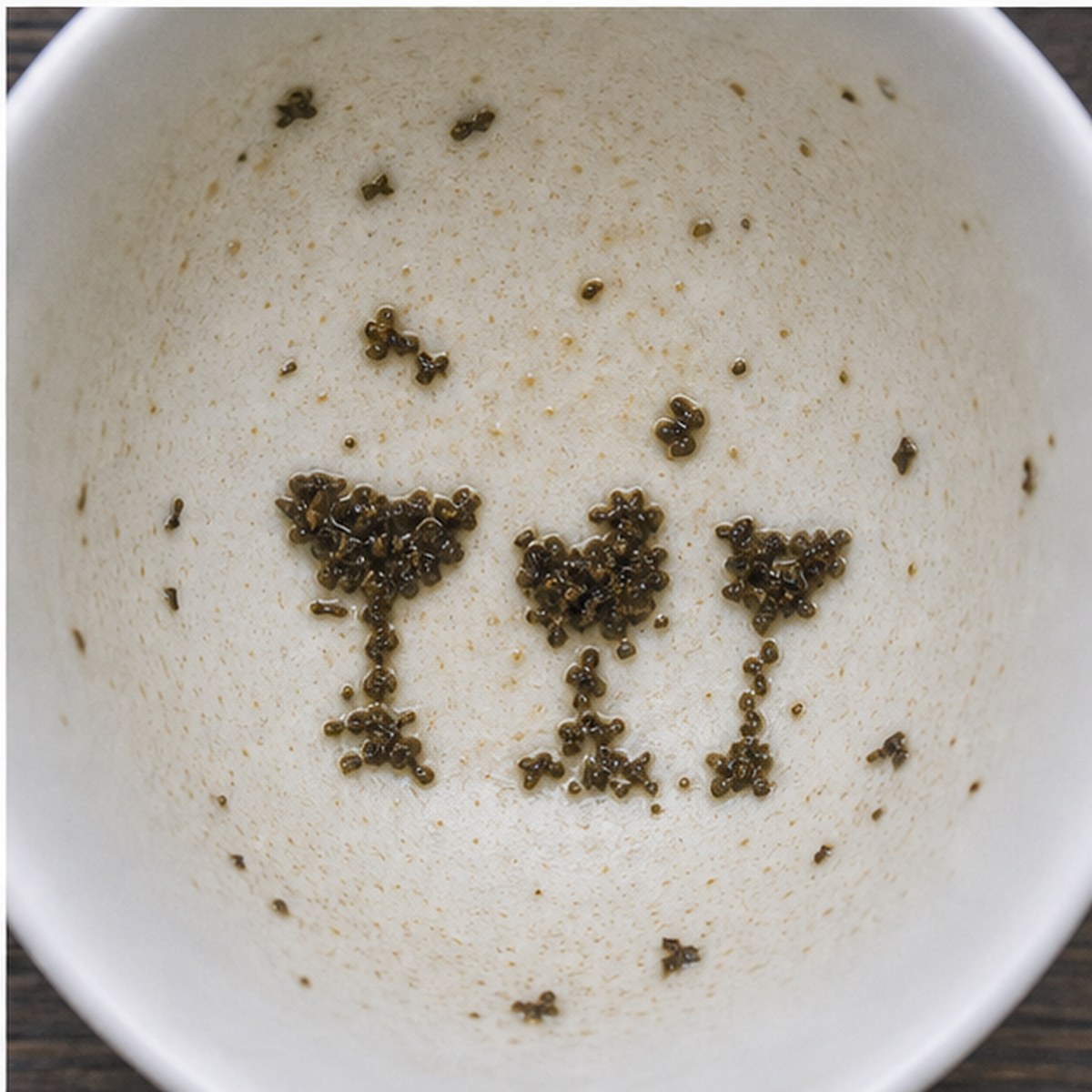 Custard-Glasses tea leaves cup variation three