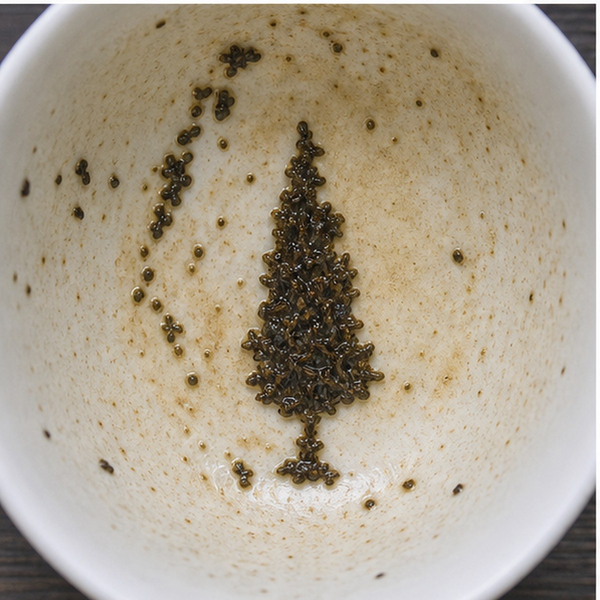 Cypress tea leaves cup variation two