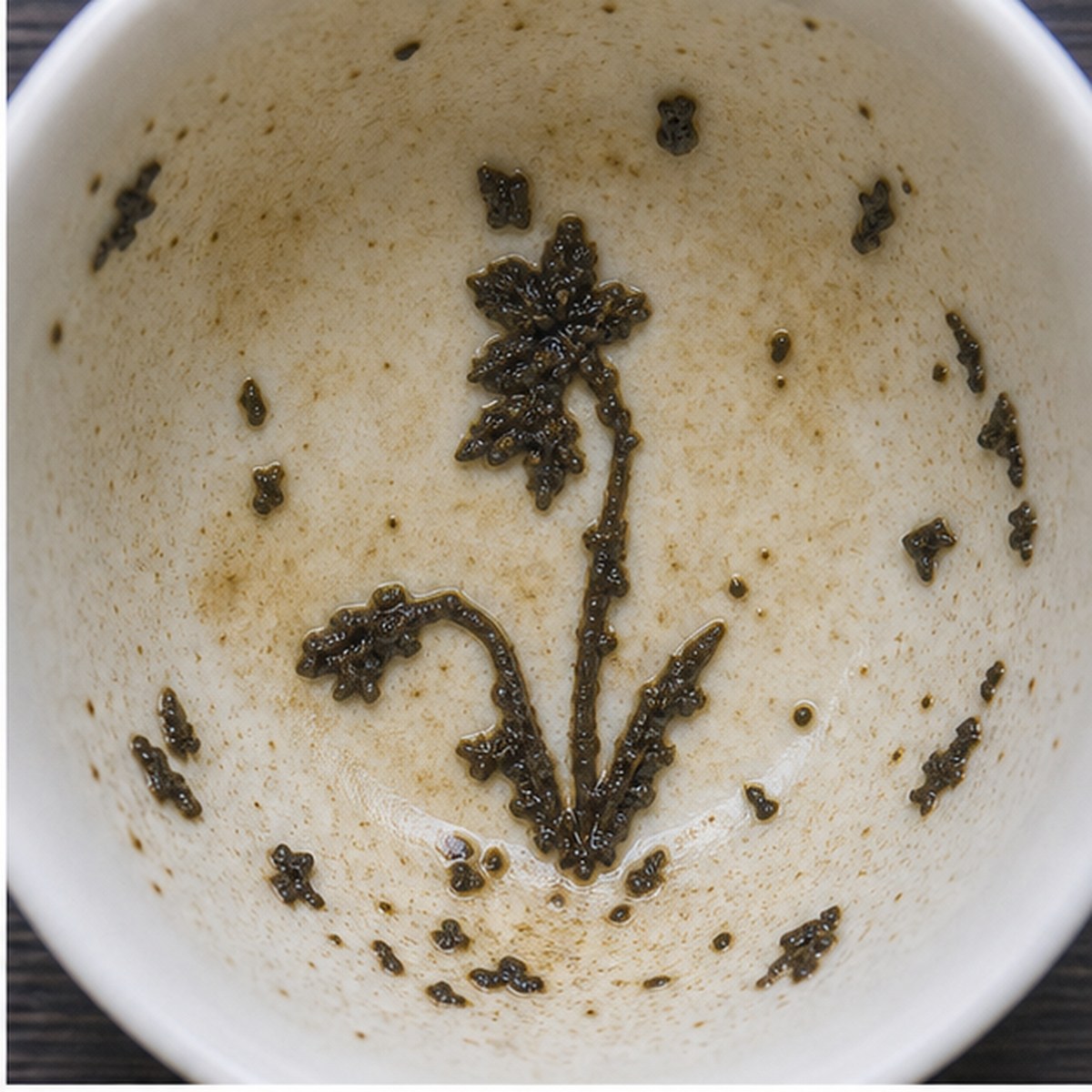 Daffodils tea leaves cup variation one