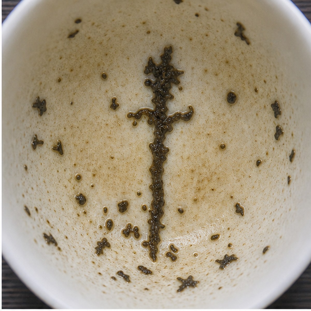 Dagger tea leaves cup variation one