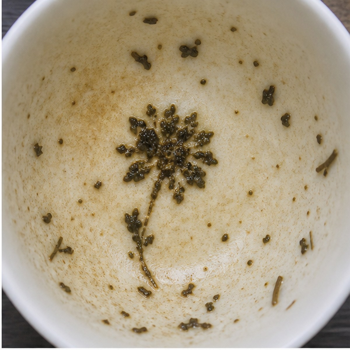 Dahlias tea leaves cup variation one