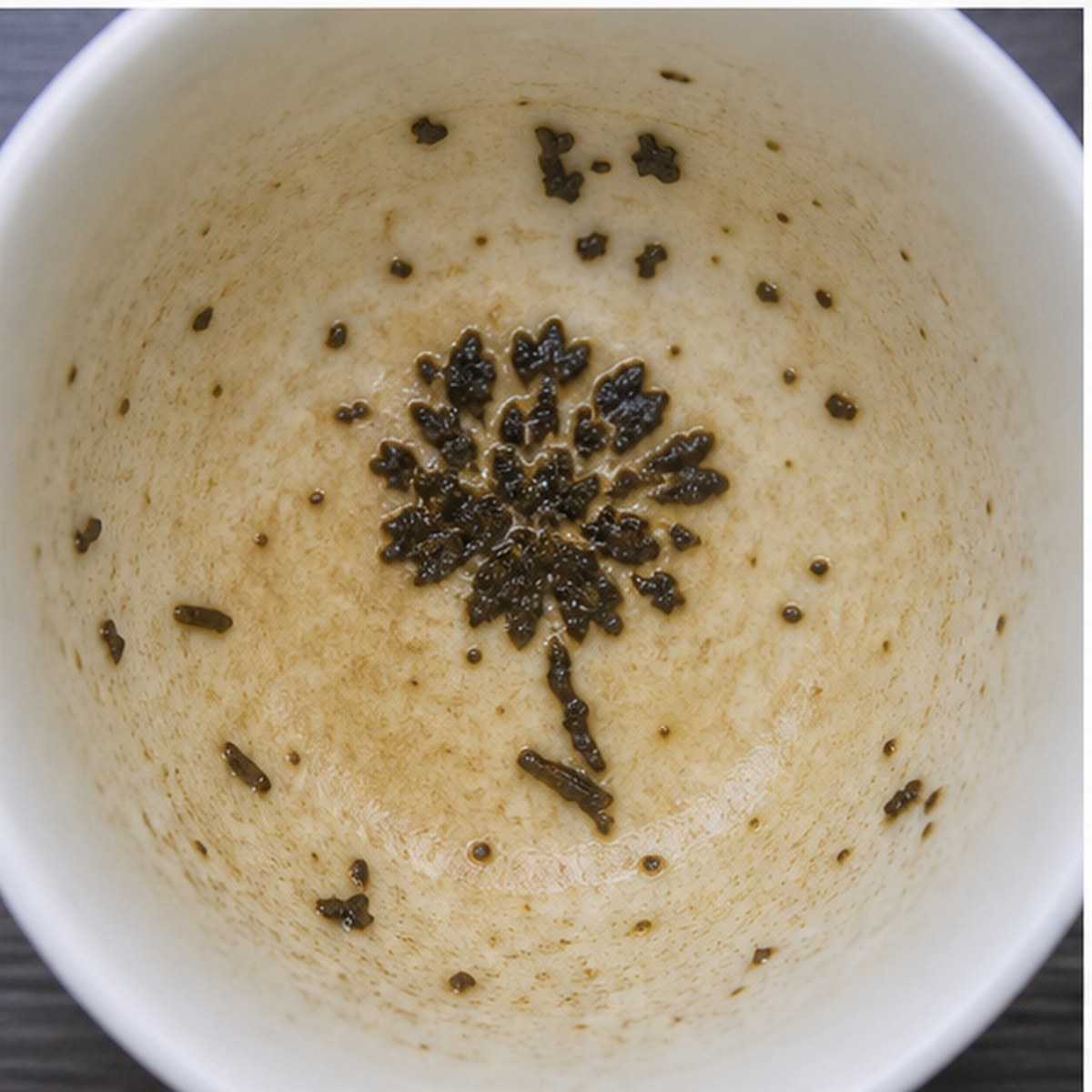 Dahlias tea leaves cup variation two