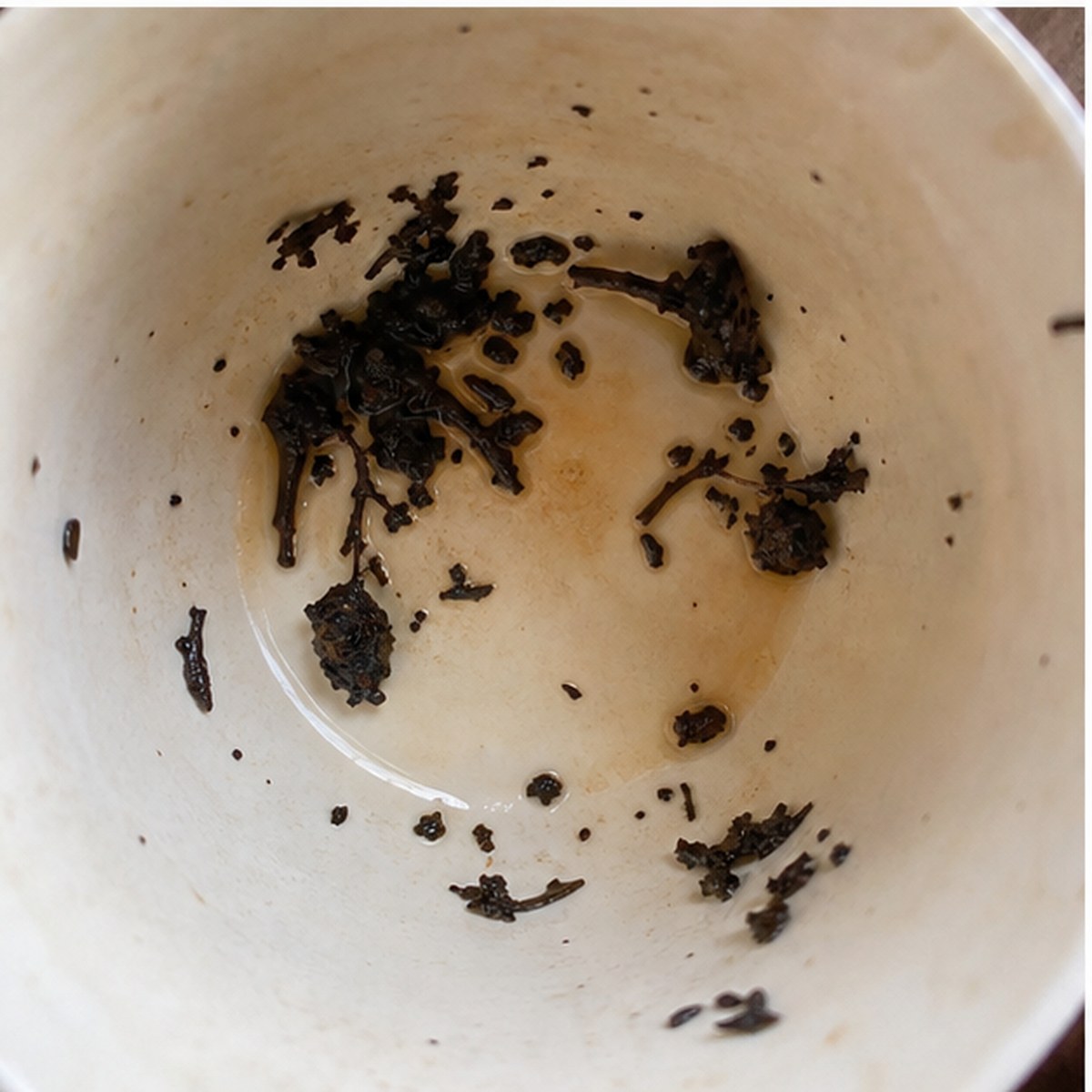 Damsons tea leaves cup variation two