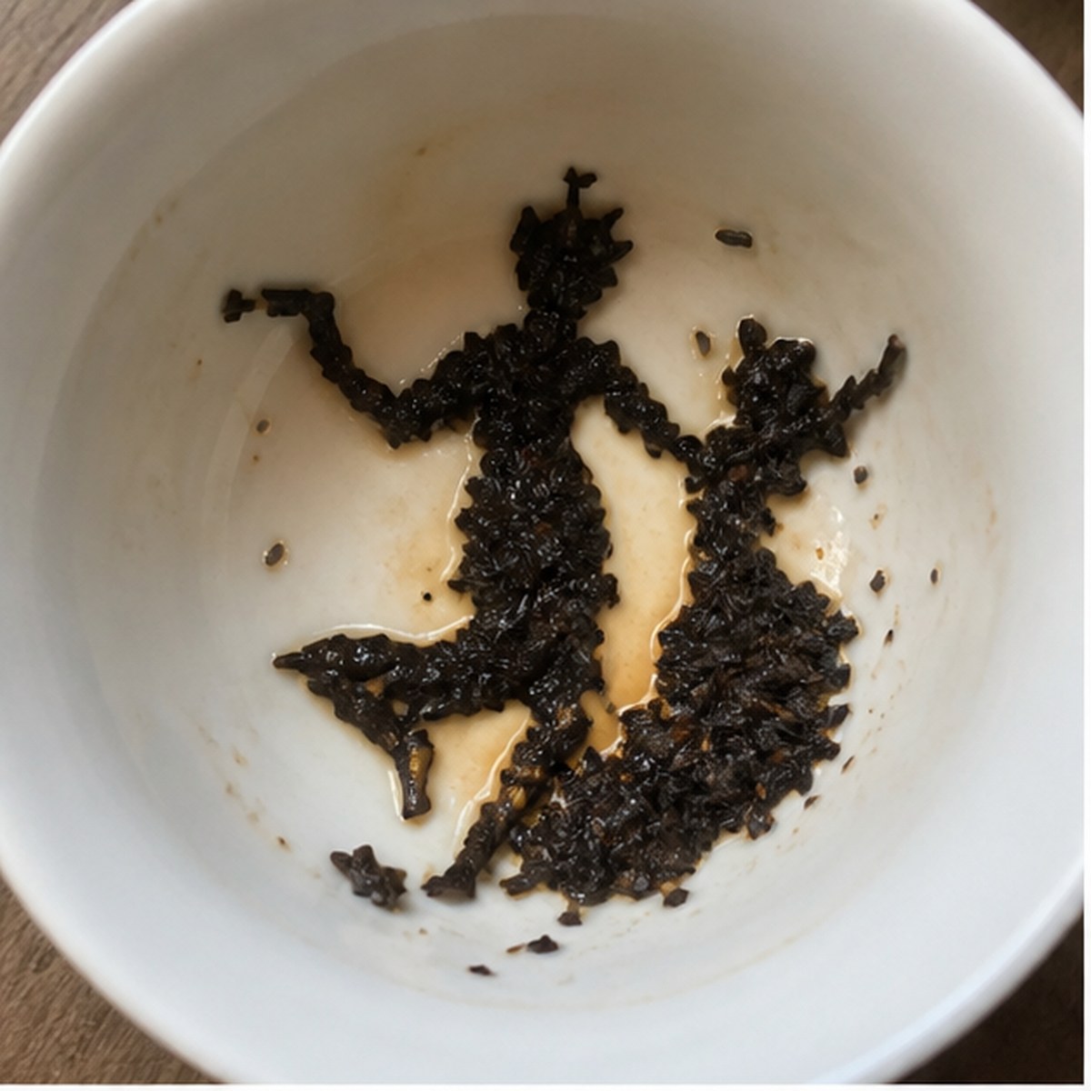 Dance tea leaf reading cup example