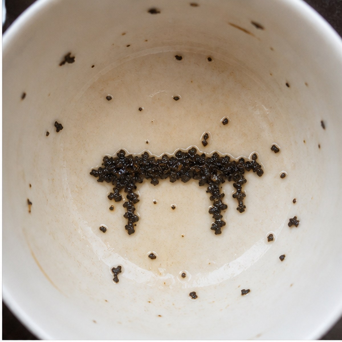 Desk tea leaves cup variation one
