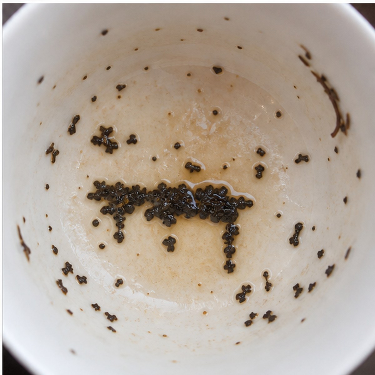 Desk tea leaves cup variation three