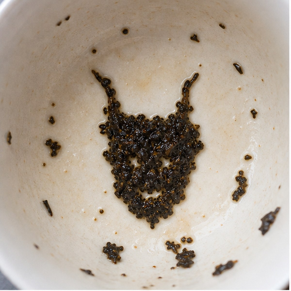 Devil tea leaf reading cup example
