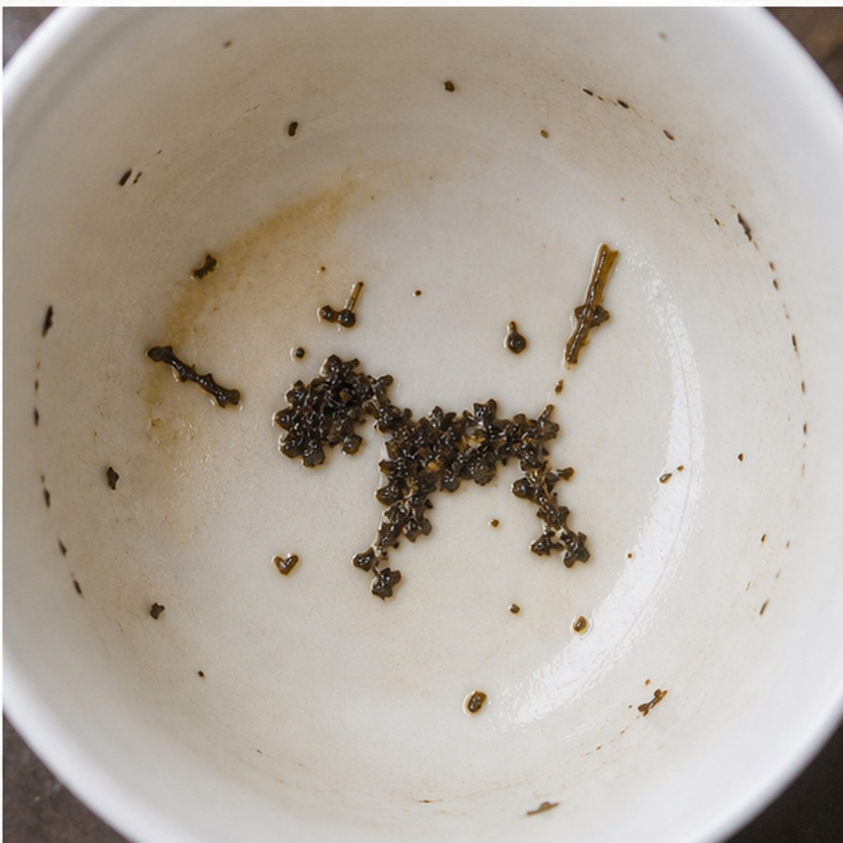 Dog tea leaves cup variation three
