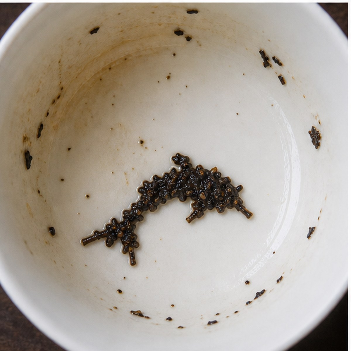 Dolphin tea leaves cup variation two
