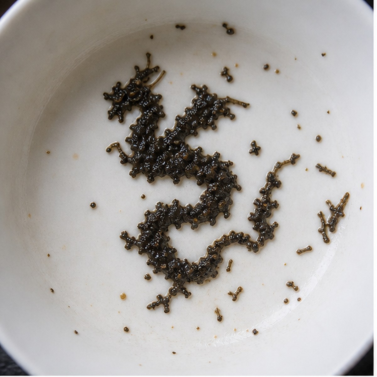Dragon tea leaf reading cup example