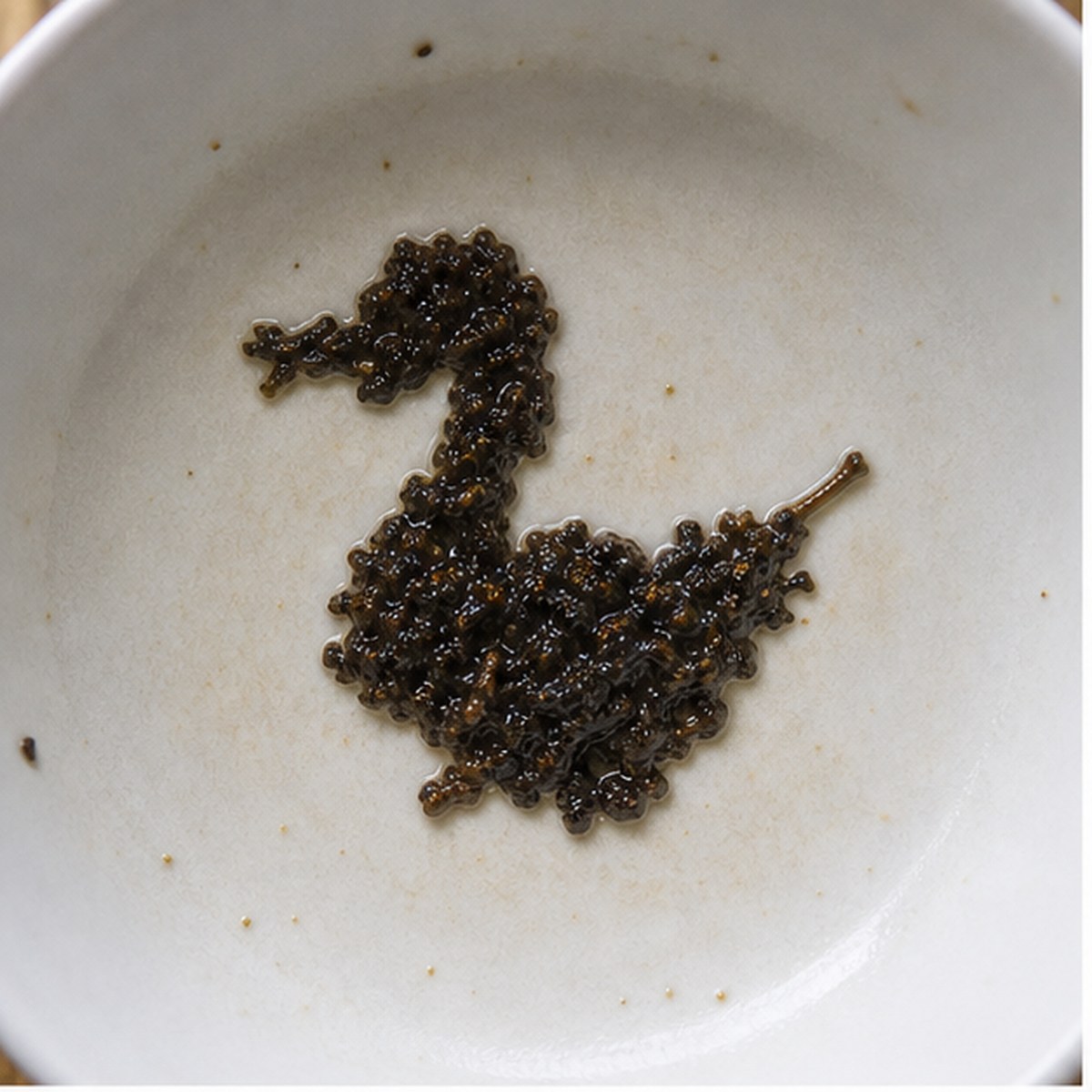 Duck tea leaf reading cup example