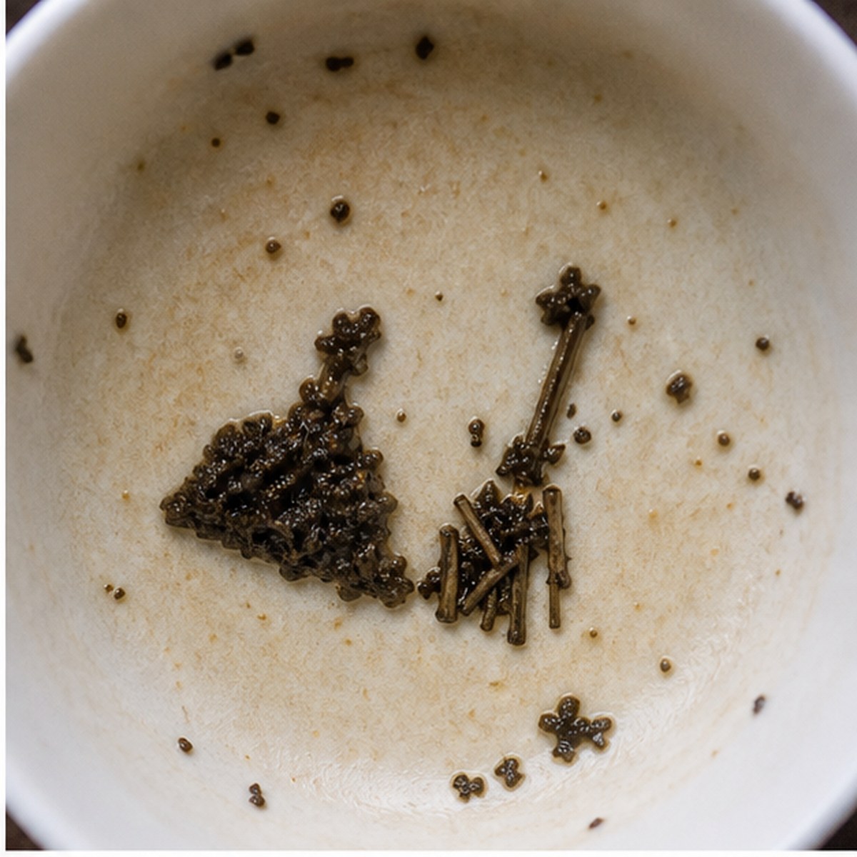 Dustpan And Brush tea leaves cup variation one