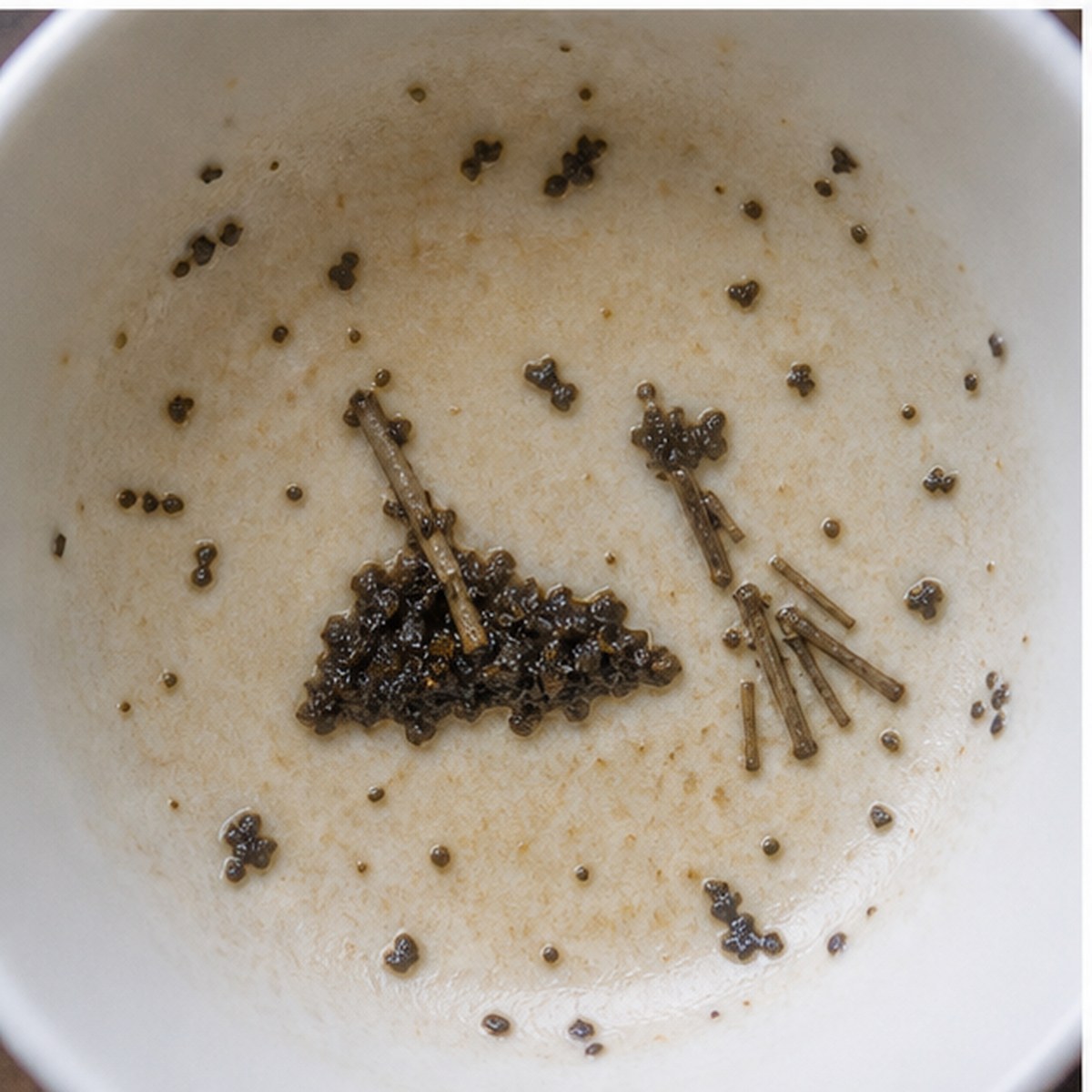 Dustpan And Brush tea leaves cup variation two
