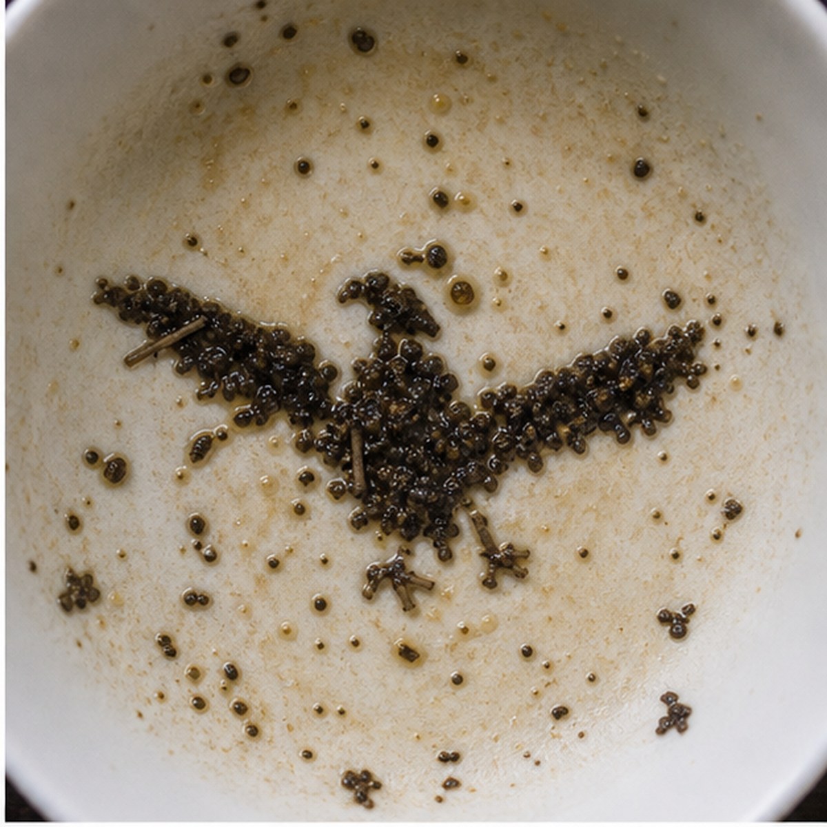 Eagle tea leaves cup variation one