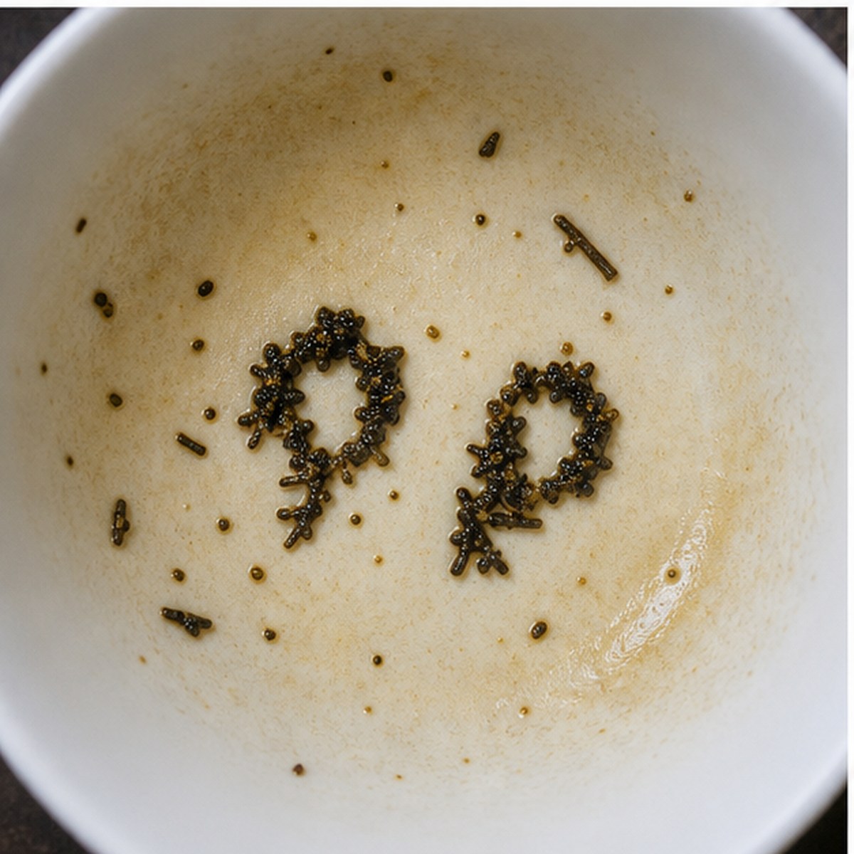 Ear-Rings tea leaves cup variation two