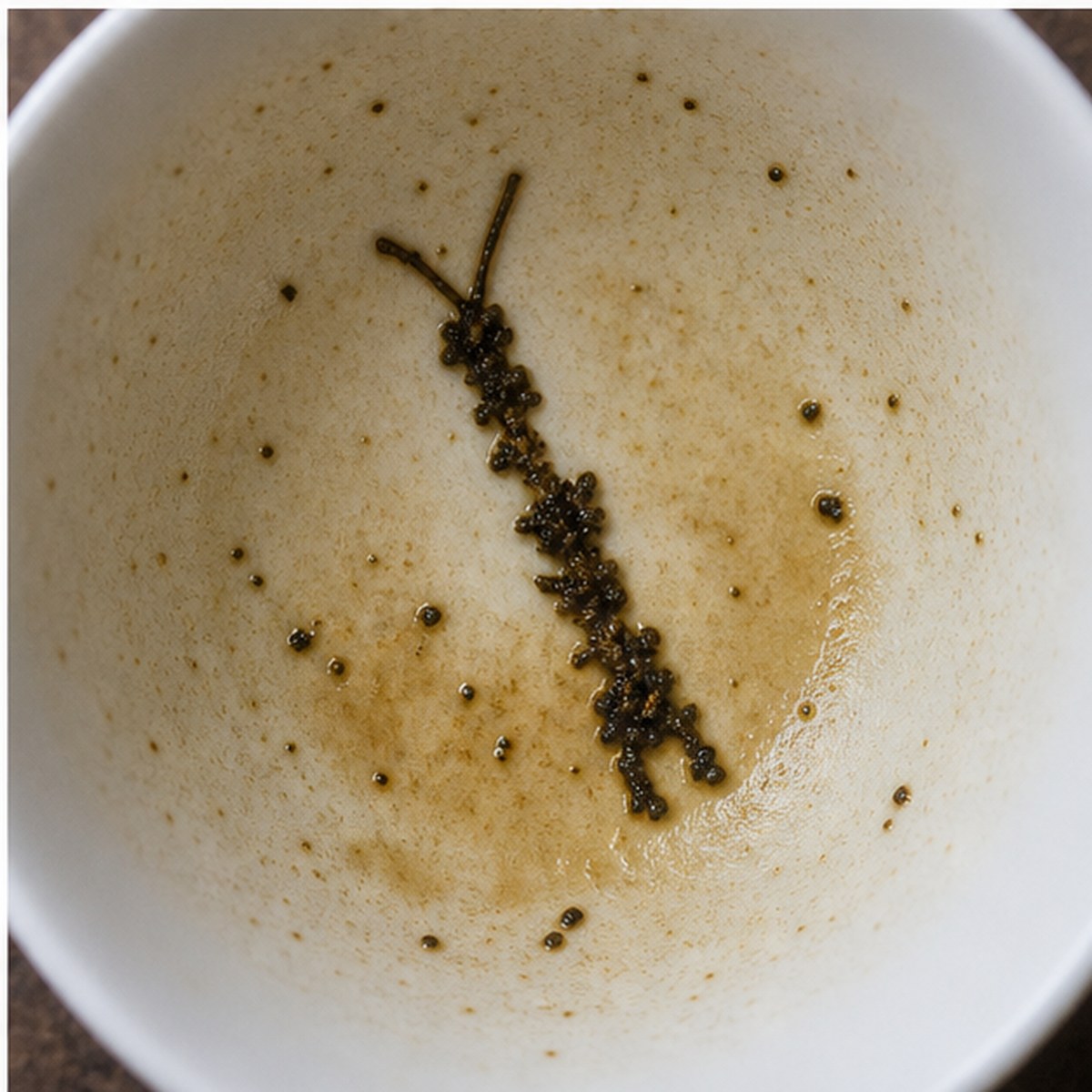 Earwig tea leaves cup variation three