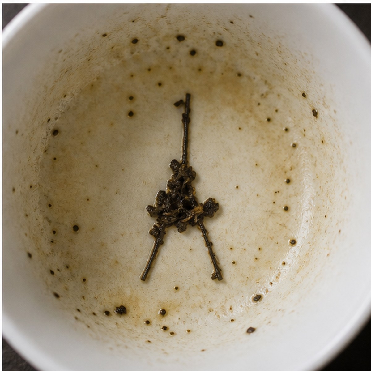 Easel tea leaves cup variation three