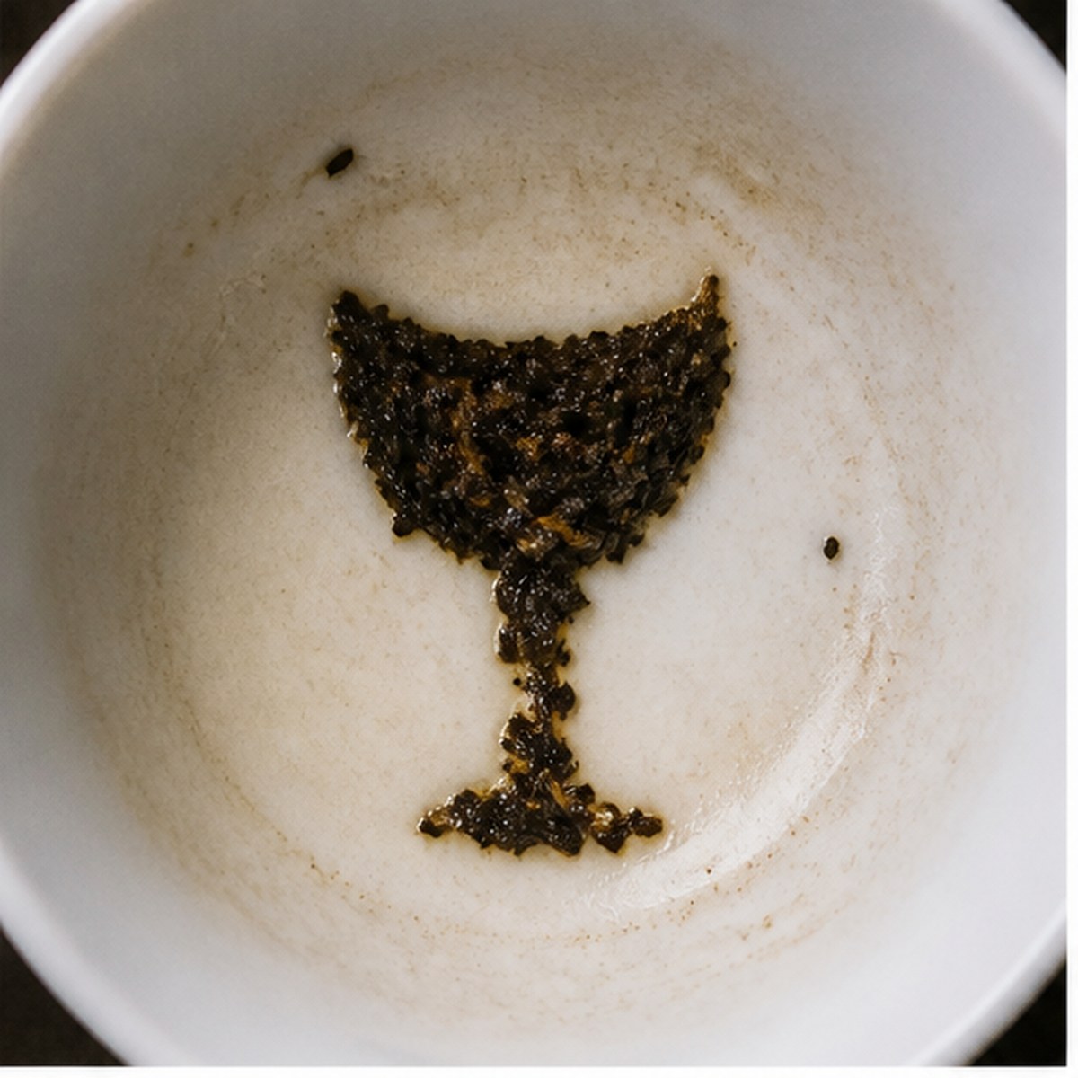 Egg-Cup tea leaf reading cup example