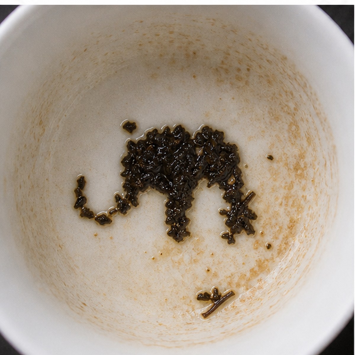 Elephant tea leaves cup variation two