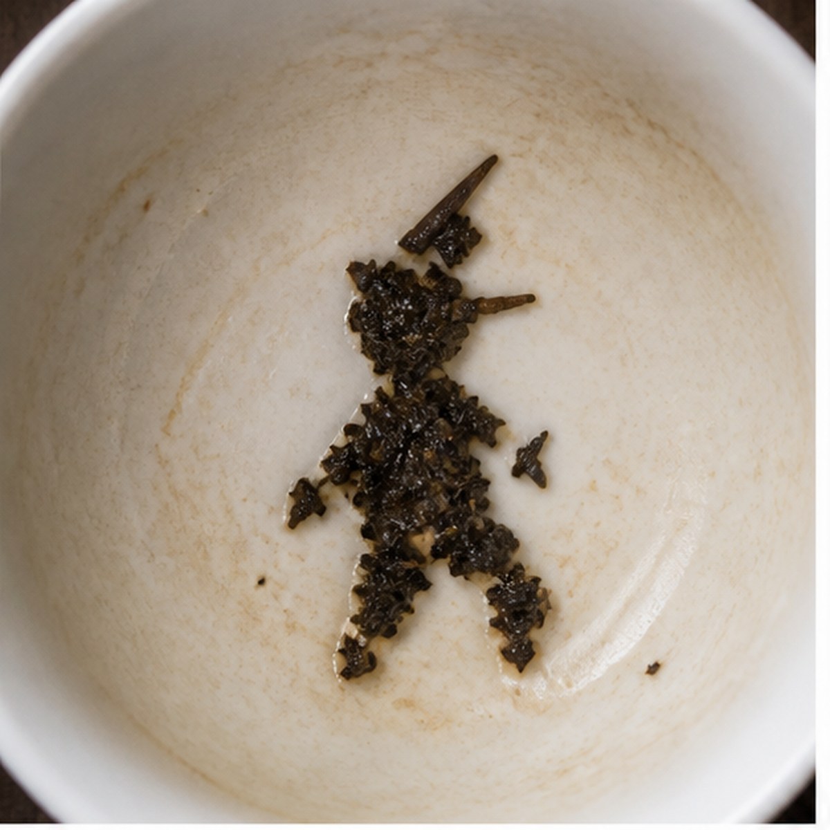 Elf tea leaf reading cup example