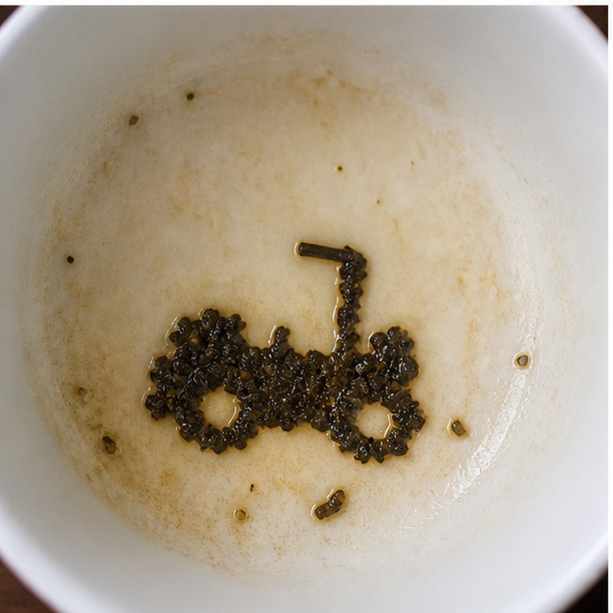 Engine tea leaves cup variation two