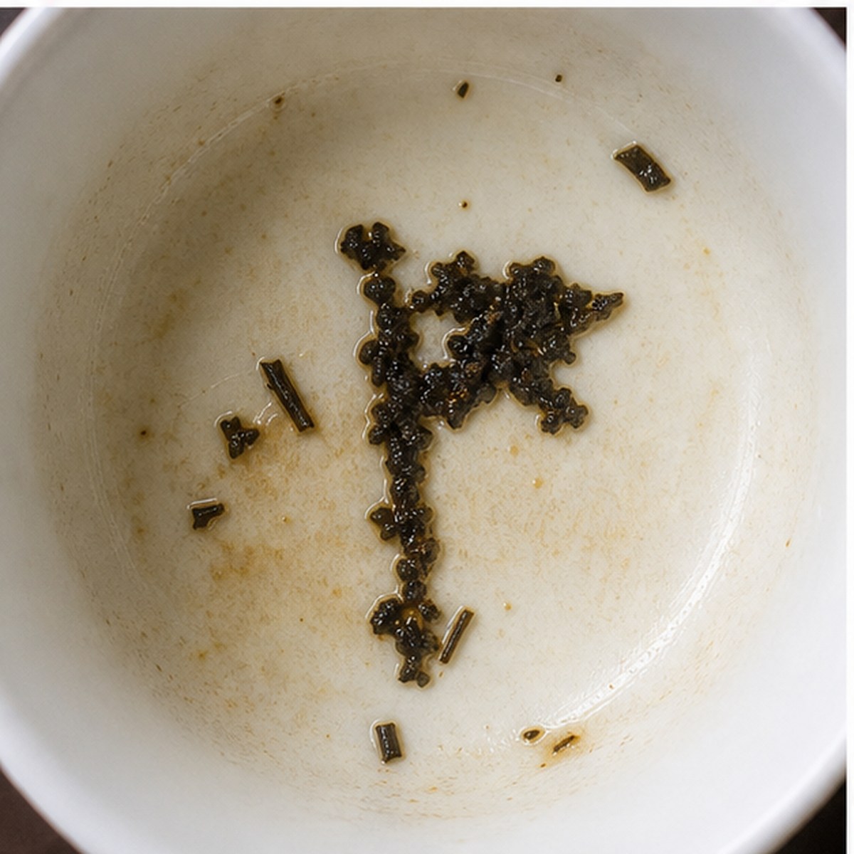 Ensign tea leaves cup variation two