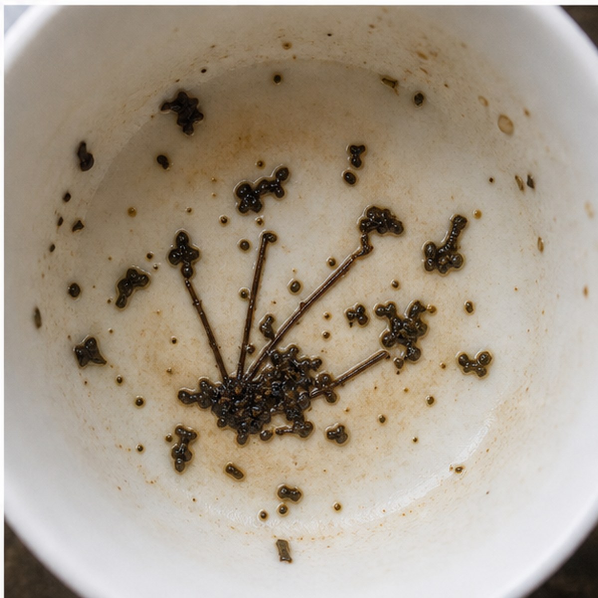 Fan tea leaves cup variation three