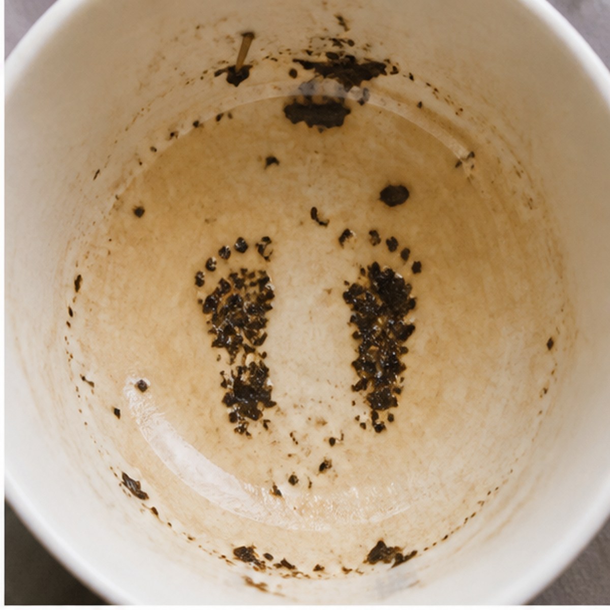 Feet tea leaves cup variation one