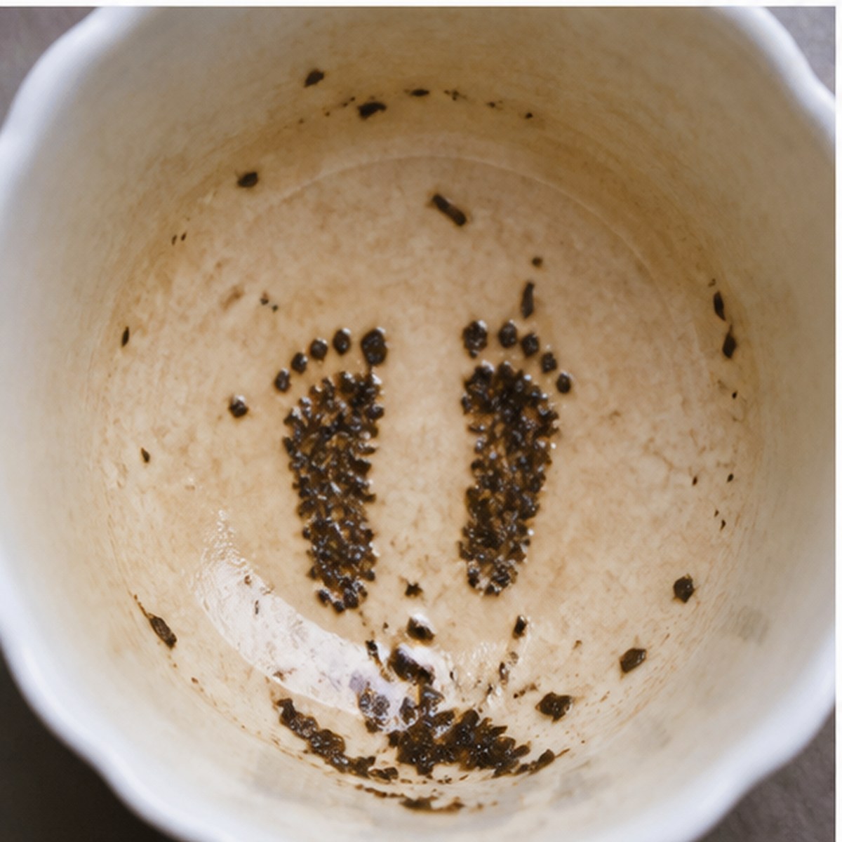 Feet tea leaves cup variation two