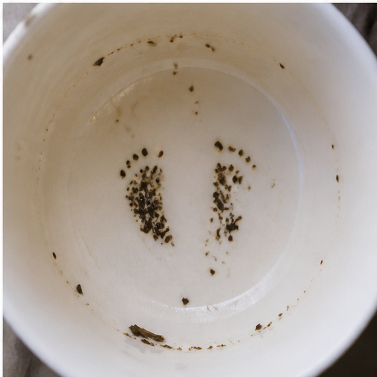 Feet tea leaves cup variation three