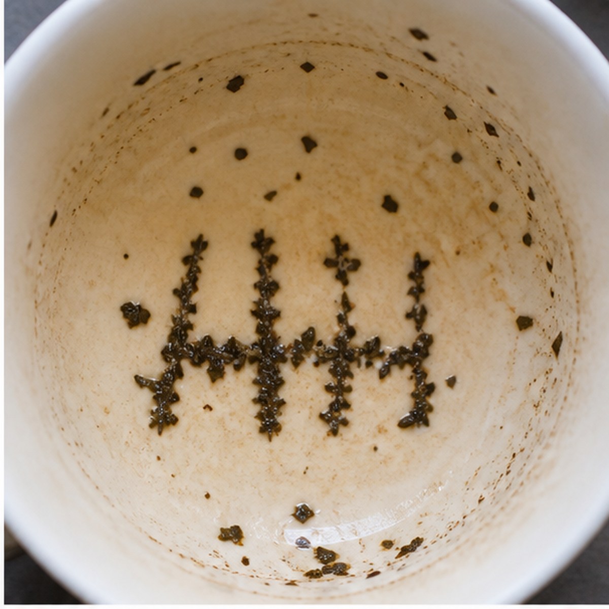 Fence tea leaves cup variation one