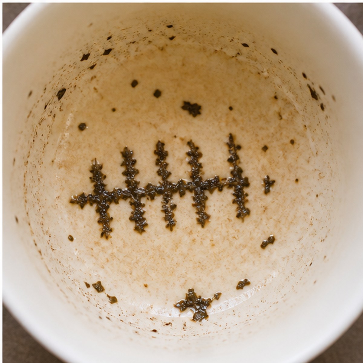 Fence tea leaves cup variation three