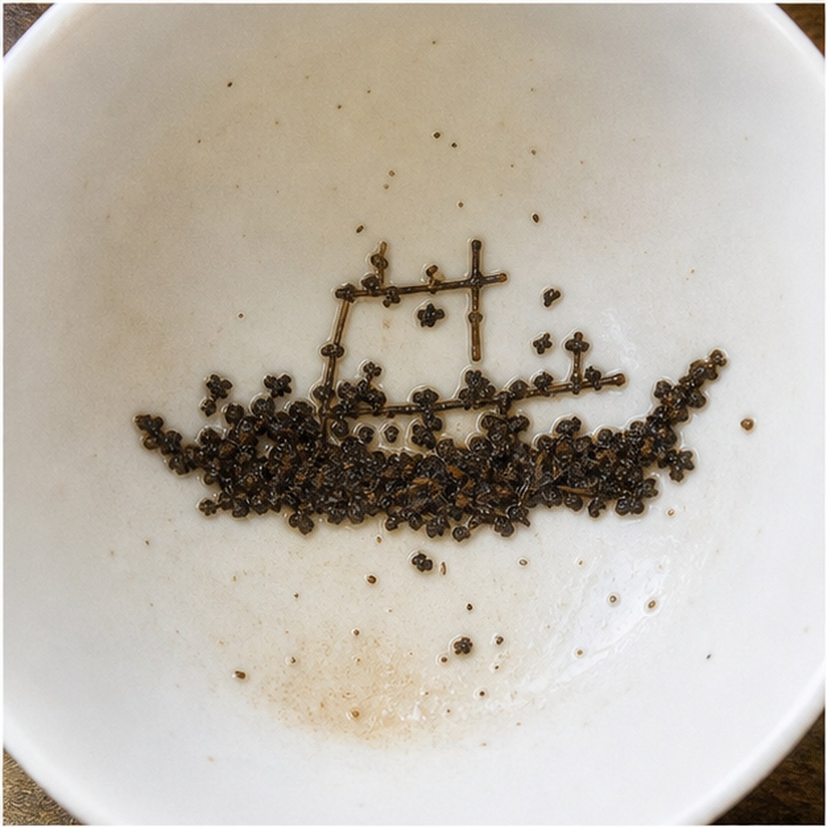 Ferry-Boat tea leaf reading cup example