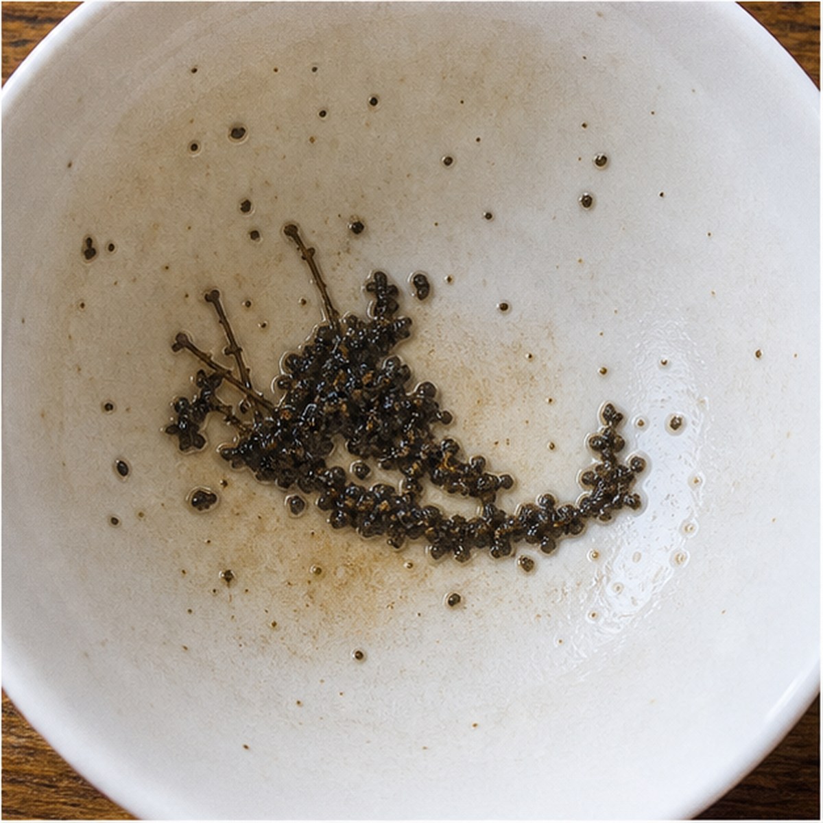 Field Marshal'S Hat tea leaves cup variation three