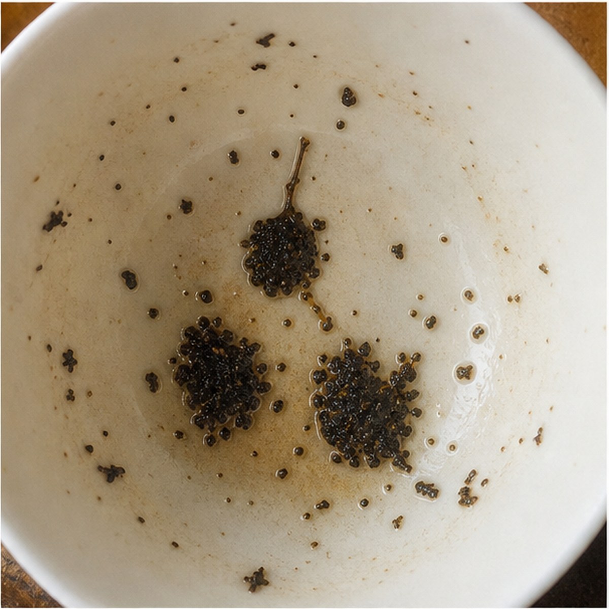 Figs tea leaves cup variation one