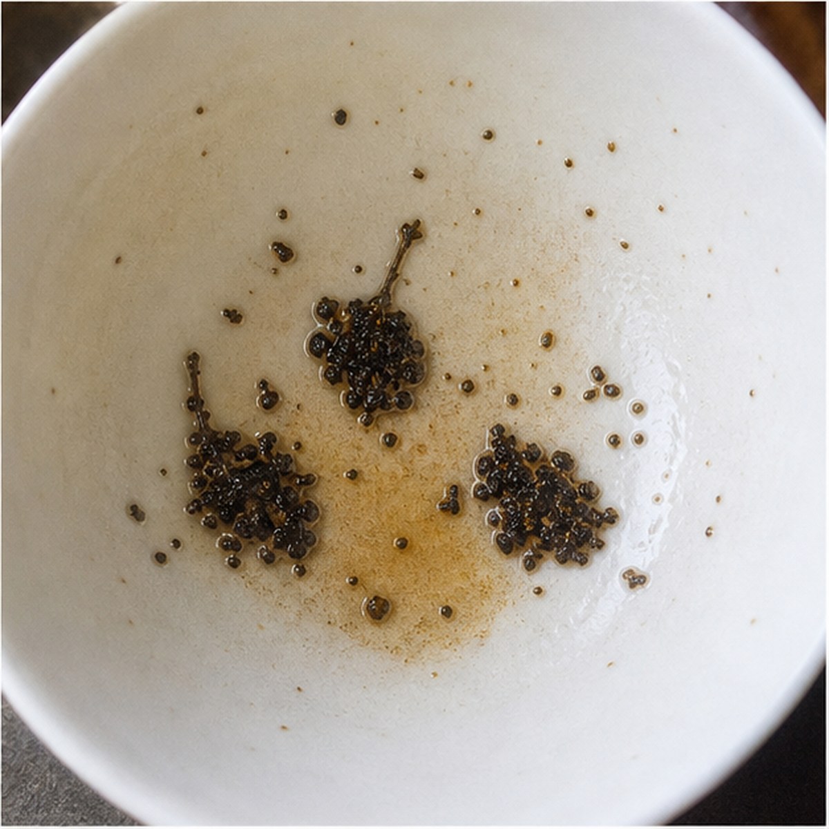 Figs tea leaves cup variation three