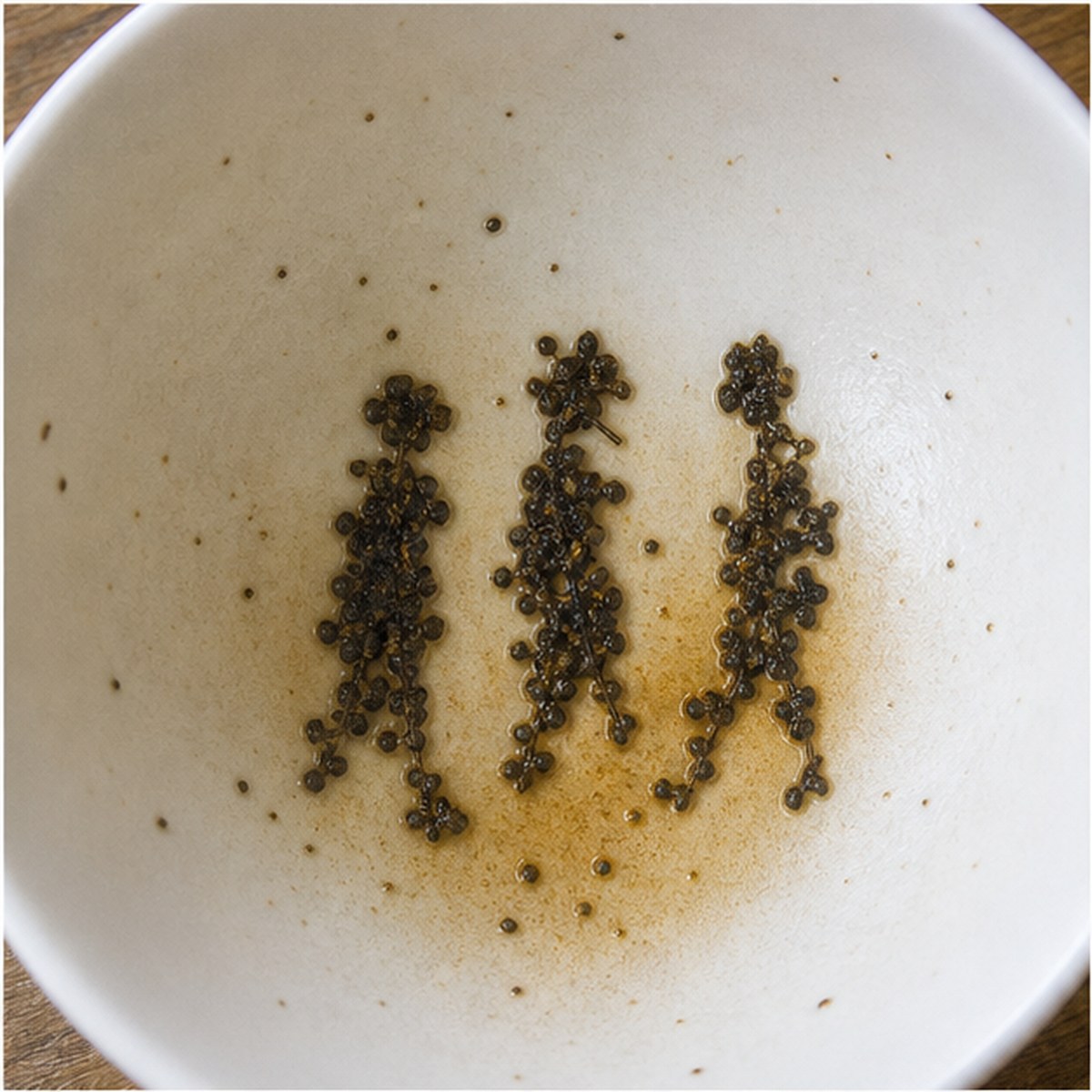 Figures tea leaf reading cup example