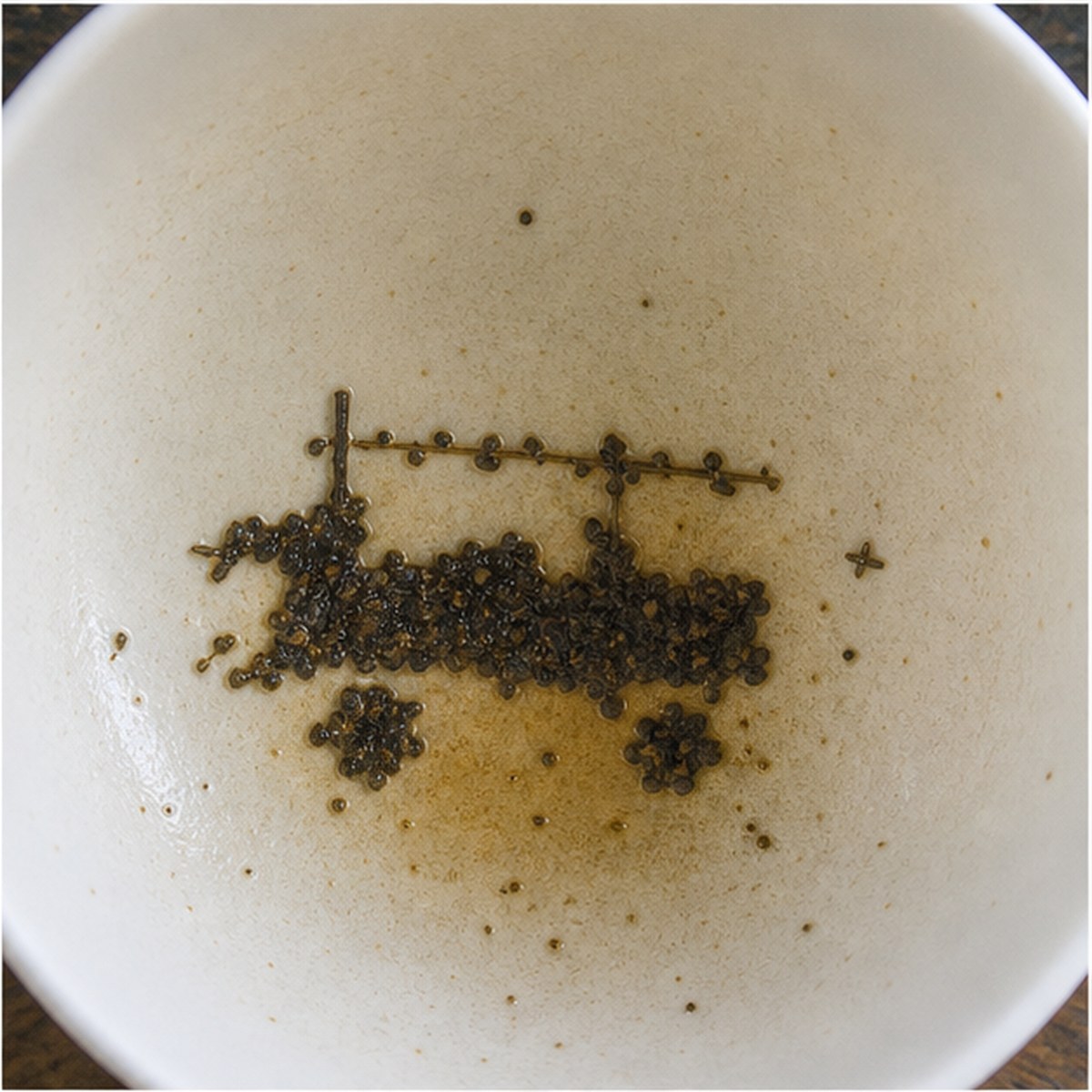 Fire-Engine tea leaves cup variation one