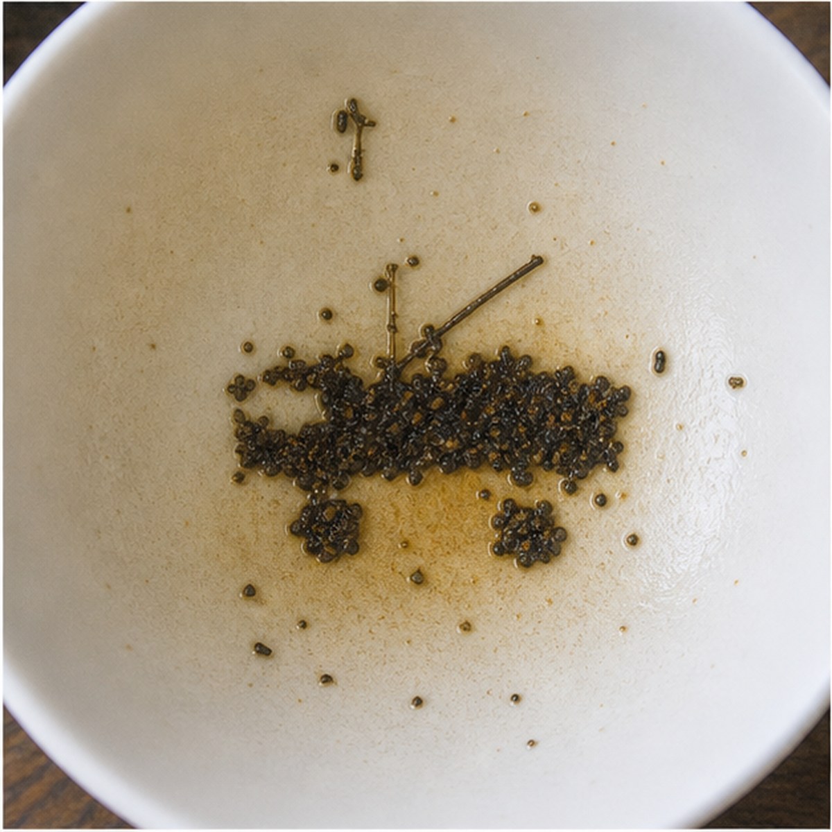 Fire-Engine tea leaves cup variation two
